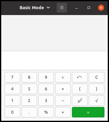 gnome-calculator basic mode